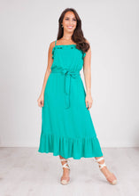 Load image into Gallery viewer, Cherie Teal Midi Dress - The Walk in Wardrobe