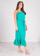 Load image into Gallery viewer, Cherie Teal Midi Dress - The Walk in Wardrobe