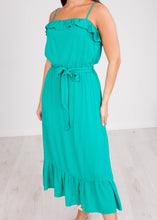 Load image into Gallery viewer, Cherie Teal Midi Dress - The Walk in Wardrobe