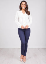 Load image into Gallery viewer, Cherie White Cardigan - The Walk in Wardrobe