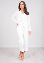 Load image into Gallery viewer, Cherie White Cardigan - The Walk in Wardrobe