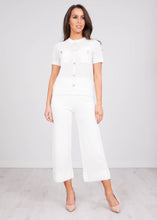 Load image into Gallery viewer, Cherie White Fine Knit Top - The Walk in Wardrobe