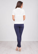 Load image into Gallery viewer, Cherie White Fine Knit Top - The Walk in Wardrobe