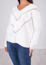 Load image into Gallery viewer, Cherie White Lace Knit - The Walk in Wardrobe