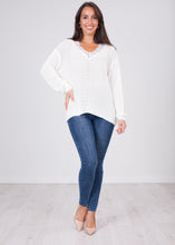 Load image into Gallery viewer, Cherie White Lace V-Neck Top - The Walk in Wardrobe