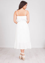 Load image into Gallery viewer, Cherie White Midi Dress - The Walk in Wardrobe