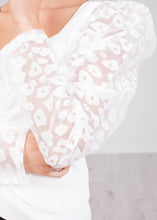 Load image into Gallery viewer, Cherie White Puff Sleeve Top - The Walk in Wardrobe