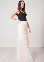 Load image into Gallery viewer, Aliyah Cream Pleated Trousers
