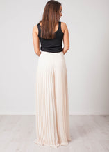 Load image into Gallery viewer, Aliyah Cream Pleated Trousers