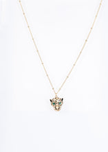 Load image into Gallery viewer, Emerald Panther Drop Necklace - The Walk in Wardrobe