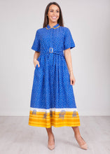 Load image into Gallery viewer, Emily Blue Polkadot Dress - The Walk in Wardrobe