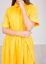 Load image into Gallery viewer, Emily Yellow Lace Dress - The Walk in Wardrobe