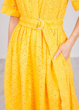 Load image into Gallery viewer, Emily Yellow Lace Dress - The Walk in Wardrobe
