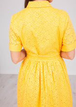 Load image into Gallery viewer, Emily Yellow Lace Dress - The Walk in Wardrobe
