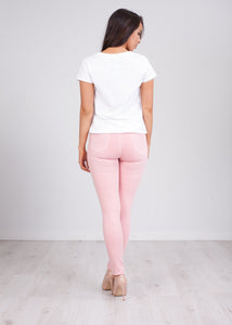 'Emma' Pink Skinny Jeans - The Walk in Wardrobe