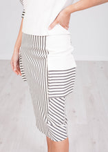 Load image into Gallery viewer, Eva Cream Stripe Two Piece - The Walk in Wardrobe