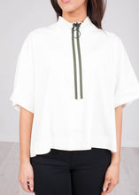 Load image into Gallery viewer, Eva Cream Zip Top - The Walk in Wardrobe