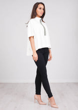 Load image into Gallery viewer, Eva Cream Zip Top - The Walk in Wardrobe