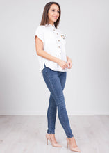 Load image into Gallery viewer, Eva Embellished Pocket Shirt - The Walk in Wardrobe