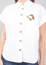 Load image into Gallery viewer, Eva Embellished Pocket Shirt - The Walk in Wardrobe