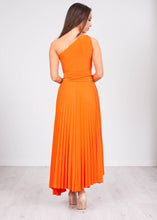 Load image into Gallery viewer, Eva Orange One Shoulder Dress - The Walk in Wardrobe