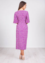 Load image into Gallery viewer, Eva Purple &amp; Green Dress - The Walk in Wardrobe