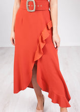 Load image into Gallery viewer, Eva Rust Belted Dress - The Walk in Wardrobe