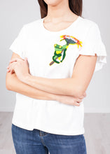 Load image into Gallery viewer, Eva T-Shirt With Embellishment - The Walk in Wardrobe