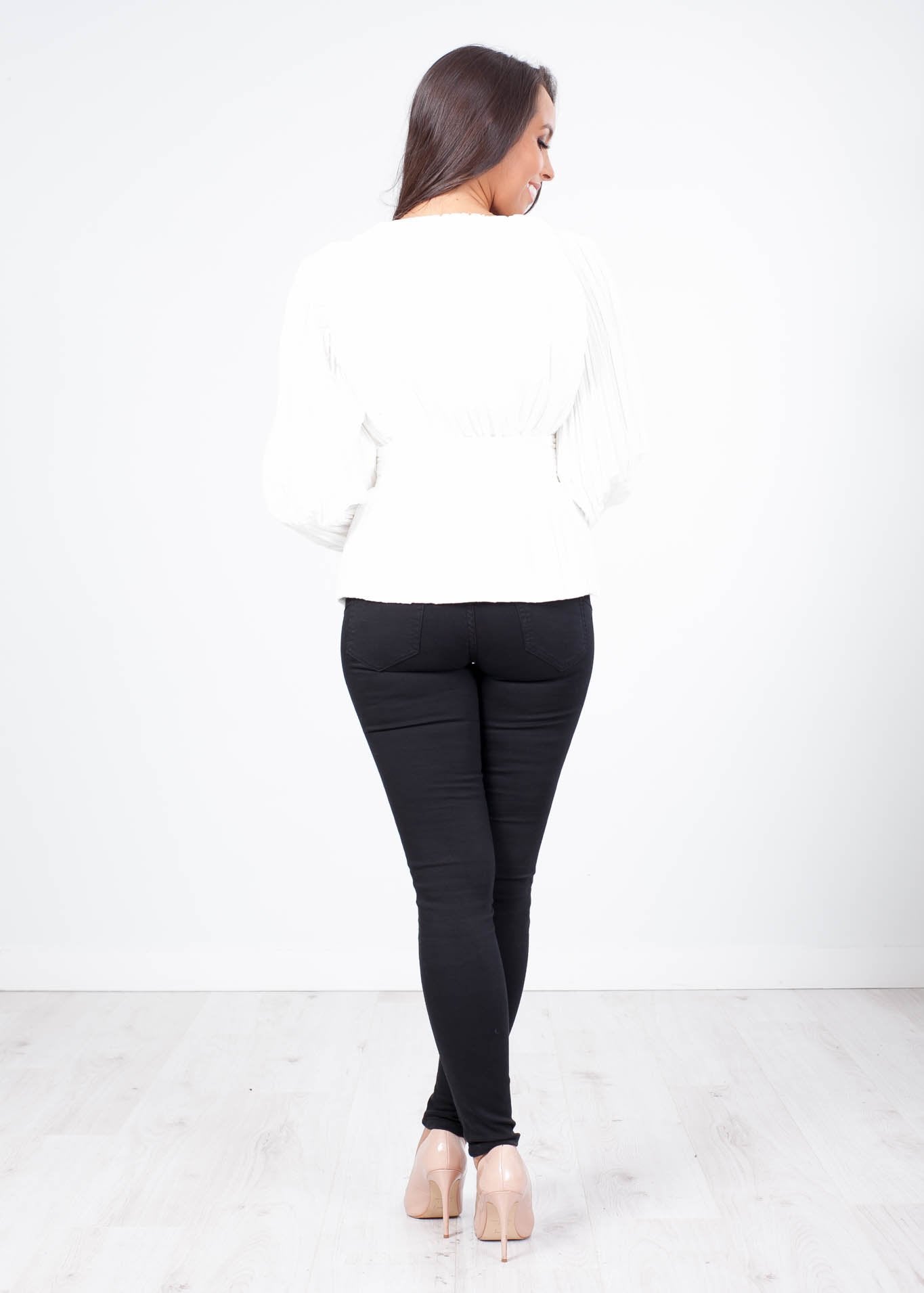 Eva White Origami Top - The Walk in Wardrobe