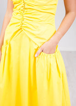 Load image into Gallery viewer, Eva Yellow Dress - The Walk in Wardrobe
