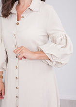 Load image into Gallery viewer, Faye Cream Midi Dress - The Walk in Wardrobe