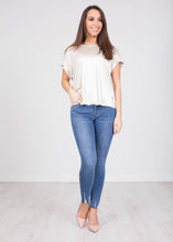 Load image into Gallery viewer, Faye Shimmer Dip Hem Top - The Walk in Wardrobe