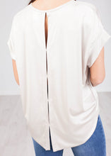 Load image into Gallery viewer, Faye Shimmer Dip Hem Top - The Walk in Wardrobe