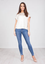 Load image into Gallery viewer, Faye Shimmer Dip Hem Top - The Walk in Wardrobe
