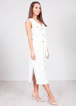 Load image into Gallery viewer, Faye White Tie Waist Dress - The Walk in Wardrobe