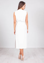 Load image into Gallery viewer, Faye White Tie Waist Dress - The Walk in Wardrobe
