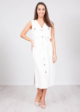 Load image into Gallery viewer, Faye White Tie Waist Dress - The Walk in Wardrobe