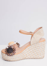 Load image into Gallery viewer, FiFi Flower Wedges - The Walk in Wardrobe
