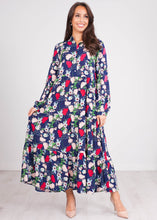 Load image into Gallery viewer, FiFi Navy Floral Midi Dress - The Walk in Wardrobe