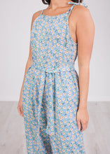Load image into Gallery viewer, Frankie Blue Floral Jumpsuit - The Walk in Wardrobe