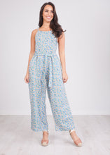 Load image into Gallery viewer, Frankie Blue Floral Jumpsuit - The Walk in Wardrobe