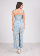 Load image into Gallery viewer, Frankie Blue Floral Jumpsuit - The Walk in Wardrobe