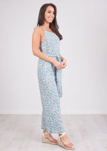 Load image into Gallery viewer, Frankie Blue Floral Jumpsuit - The Walk in Wardrobe