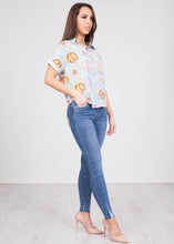 Load image into Gallery viewer, Frankie Blue Floral Shirt - The Walk in Wardrobe