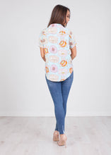 Load image into Gallery viewer, Frankie Blue Floral Shirt - The Walk in Wardrobe