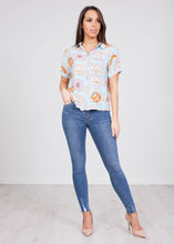 Load image into Gallery viewer, Frankie Blue Floral Shirt - The Walk in Wardrobe