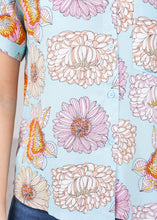Load image into Gallery viewer, Frankie Blue Floral Shirt - The Walk in Wardrobe