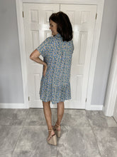 Load image into Gallery viewer, Frankie Blue Floral Shirt Dress - The Walk in Wardrobe