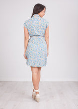Load image into Gallery viewer, Frankie Blue Floral Wrap Dress - The Walk in Wardrobe