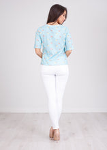 Load image into Gallery viewer, Frankie Blue Printed T-Shirt - The Walk in Wardrobe